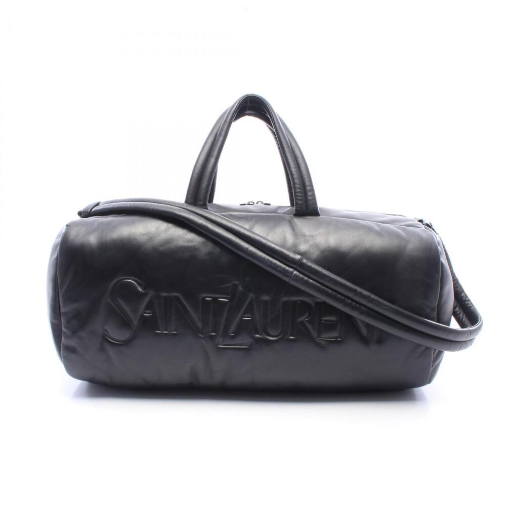Yves Saint Laurent Saint Laurent Paris Wide Logo Puffer Boston Bag Handbag Le...